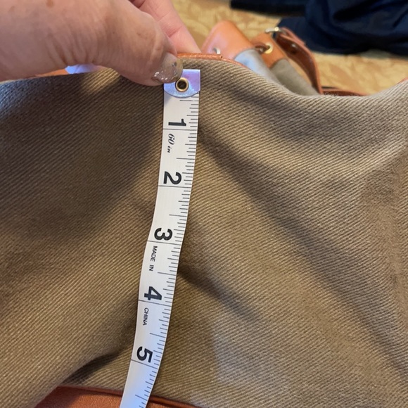 Leather and cotton bag - Picture 11 of 15